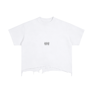 white and black,angel number,444,cut t-shirt,shirt,imyounik,merch