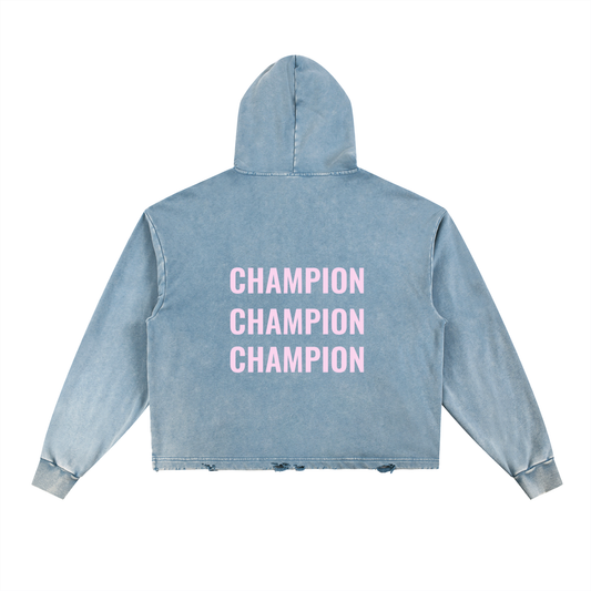 imyounik,pink,blue jean hoodie,3x champion,merch
