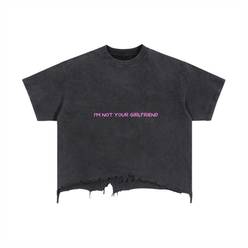 im not your girlfriend,black,t shirt,imyounik