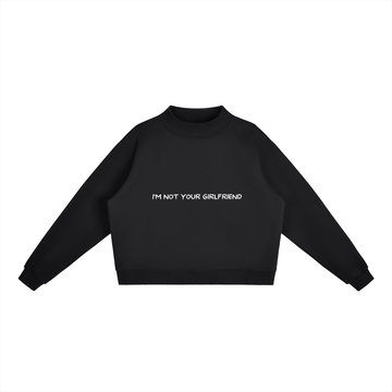 black,im not your girlfriend,sweatshirt,imyounik,merch