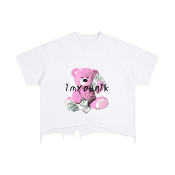 imyounik,money bear t,white,pink