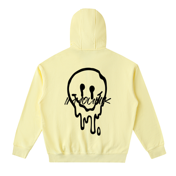 Imyounik,yellow,hoodie,zip up,yellow and black